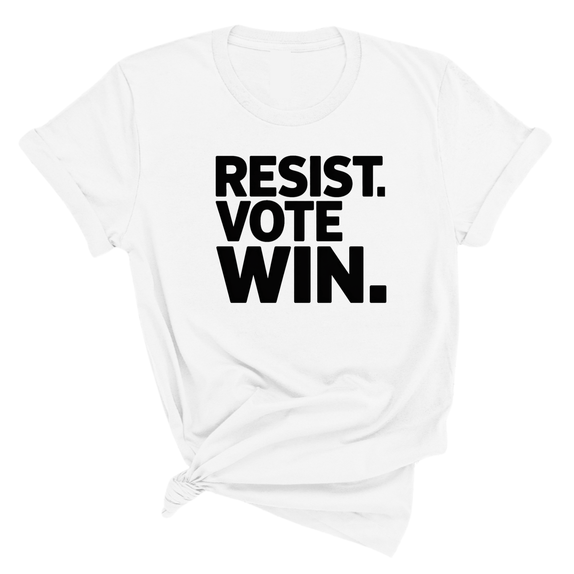 Resist. Vote. WIN Unisex Tee-T-Shirt-The Original God Ain't Petty But I Am