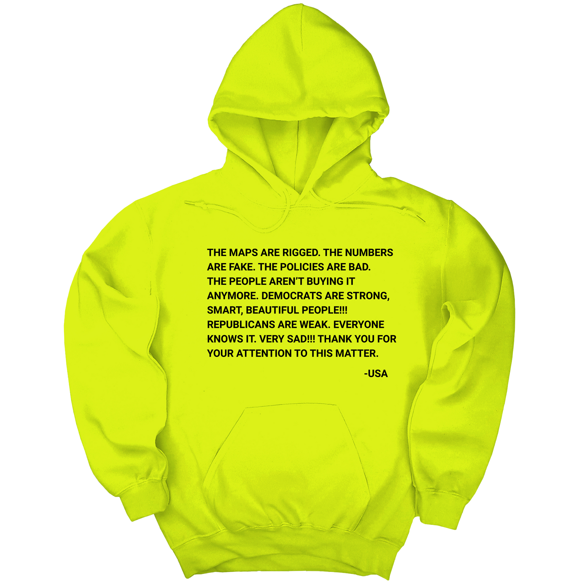 The Maps Are Rigged. Unhinged Rant Unisex Hoodie-Hoodie-The Original God Ain't Petty But I Am