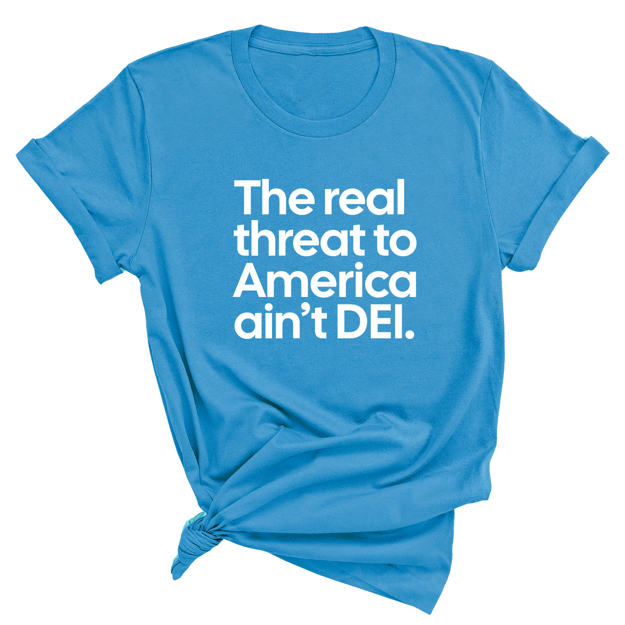 The Real Threat to America Ain’t DEI Unisex Tee-T-Shirt-The Original God Ain't Petty But I Am