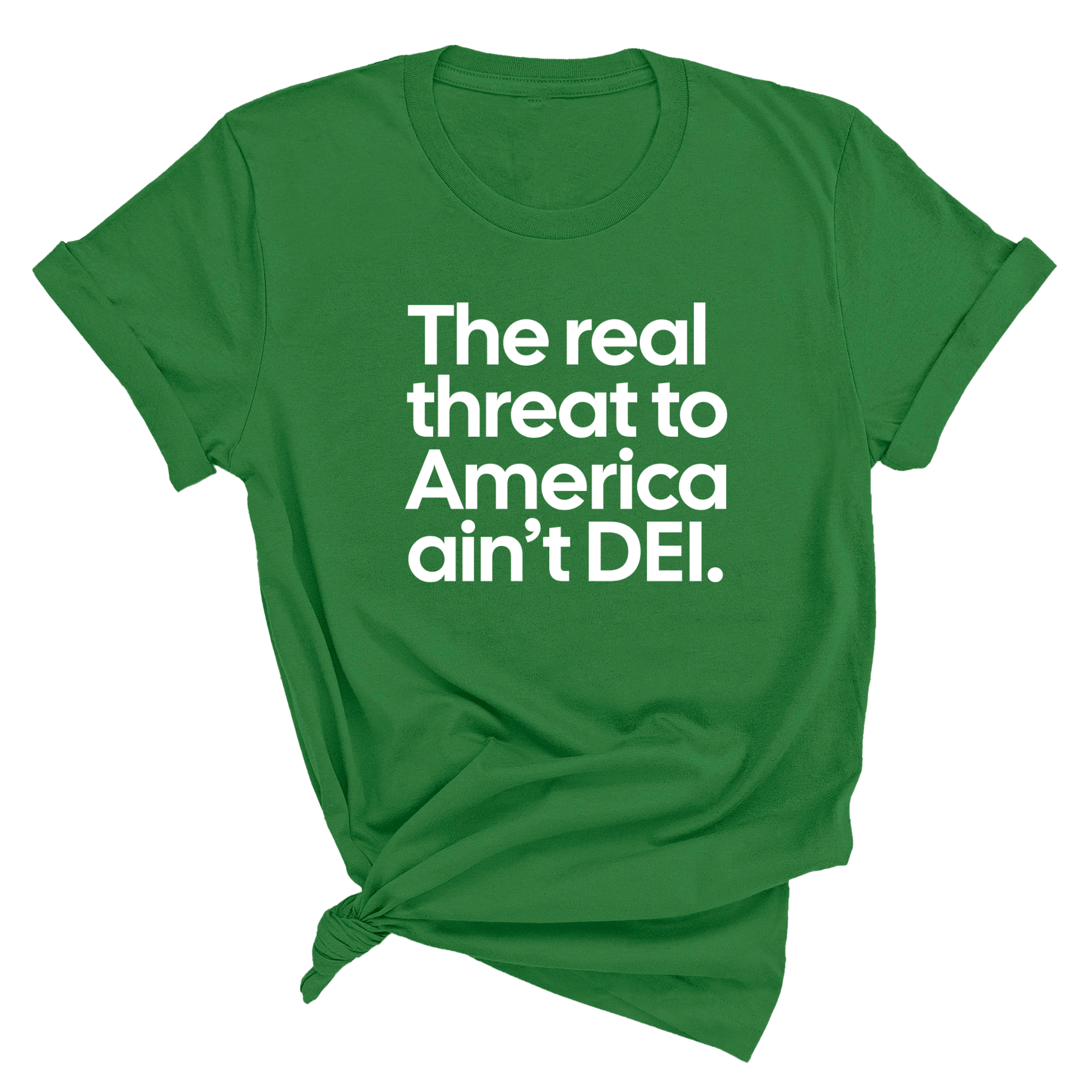 The Real Threat to America Ain’t DEI Unisex Tee-T-Shirt-The Original God Ain't Petty But I Am