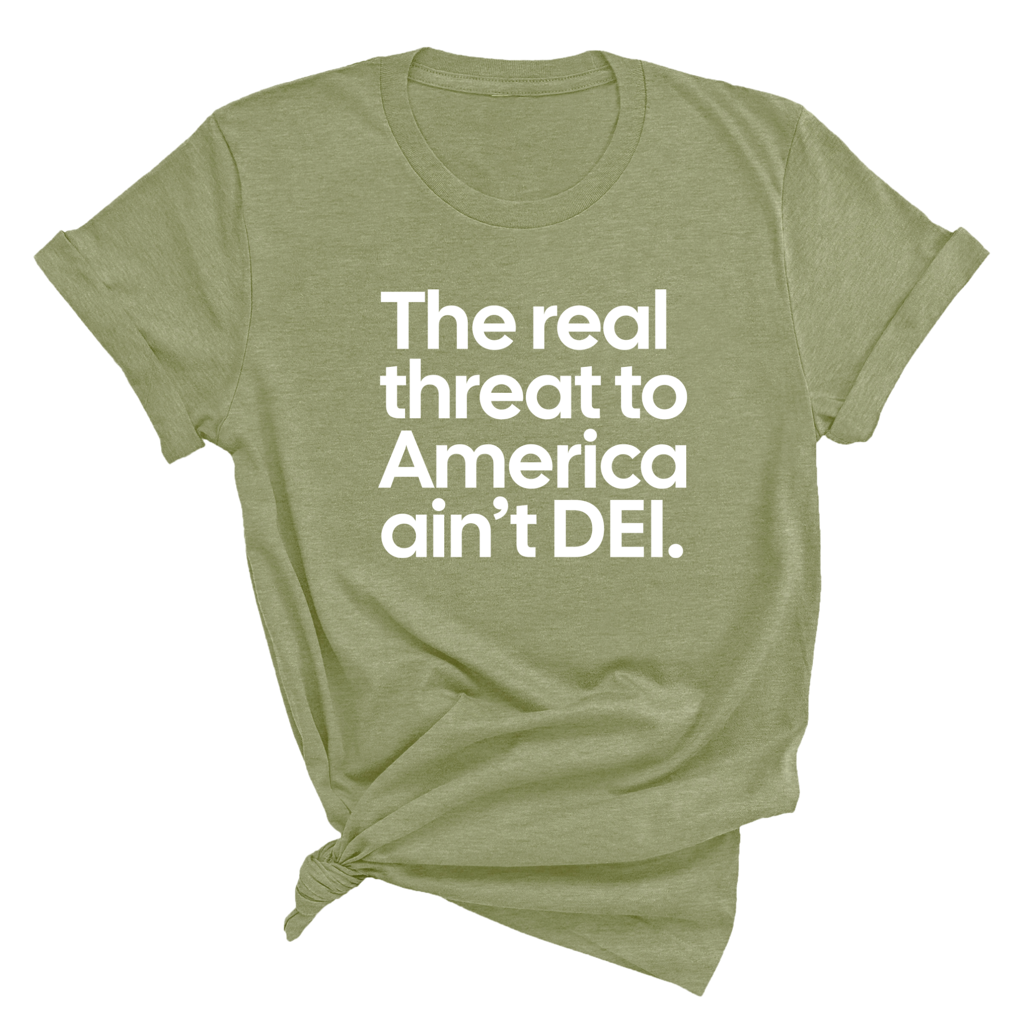 The Real Threat to America Ain’t DEI Unisex Tee-T-Shirt-The Original God Ain't Petty But I Am