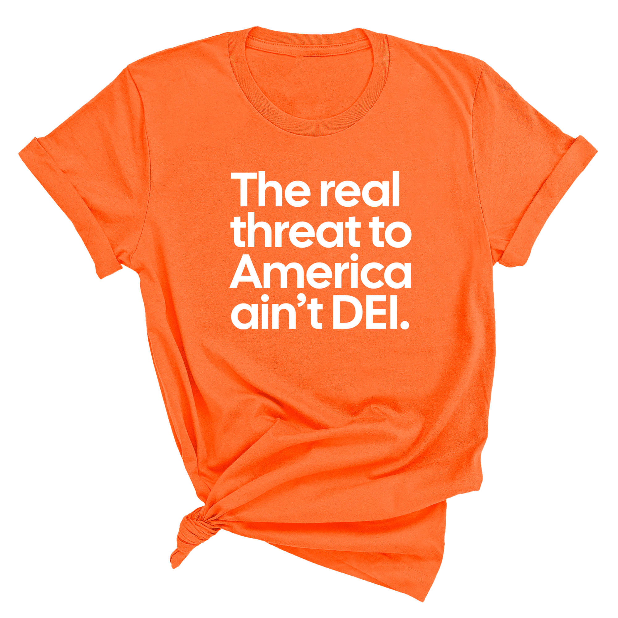 The Real Threat to America Ain’t DEI Unisex Tee-T-Shirt-The Original God Ain't Petty But I Am