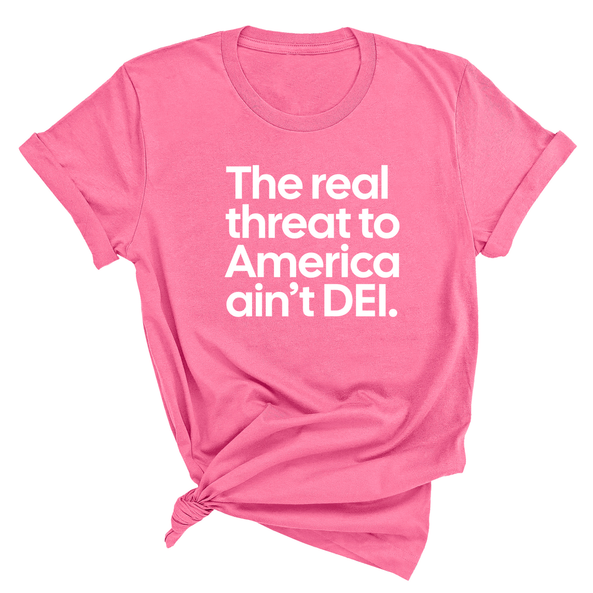 The Real Threat to America Ain’t DEI Unisex Tee-T-Shirt-The Original God Ain't Petty But I Am