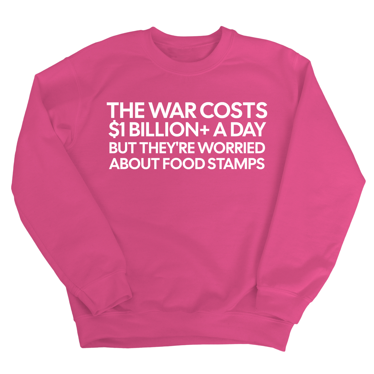 The war costs $1 billion+ a day but they’re worried about food stamps Unisex Sweatshirt-Sweatshirt-The Original God Ain't Petty But I Am