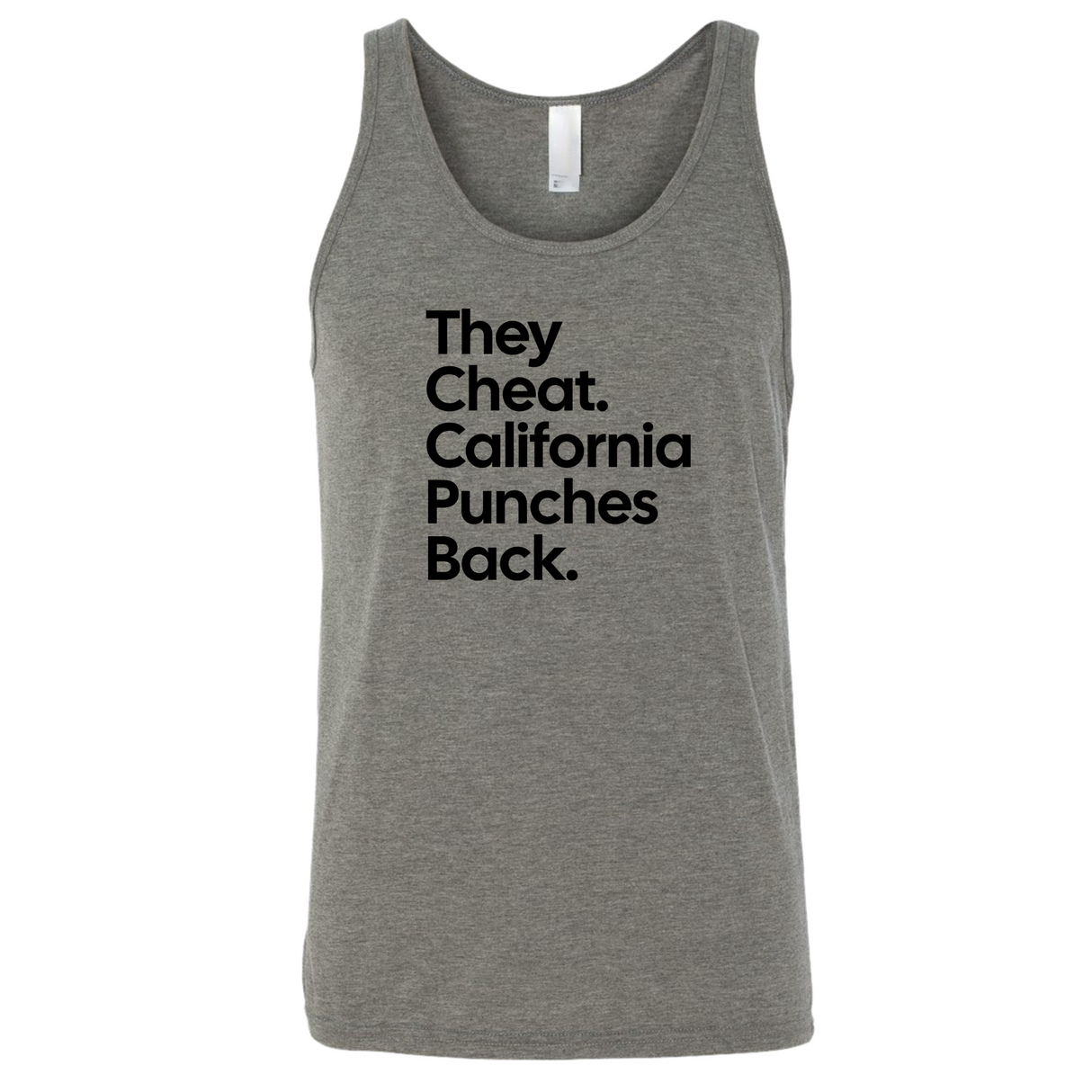 They Cheat. California Punches Back Unisex Tank Top-T-Shirt-The Original God Ain't Petty But I Am