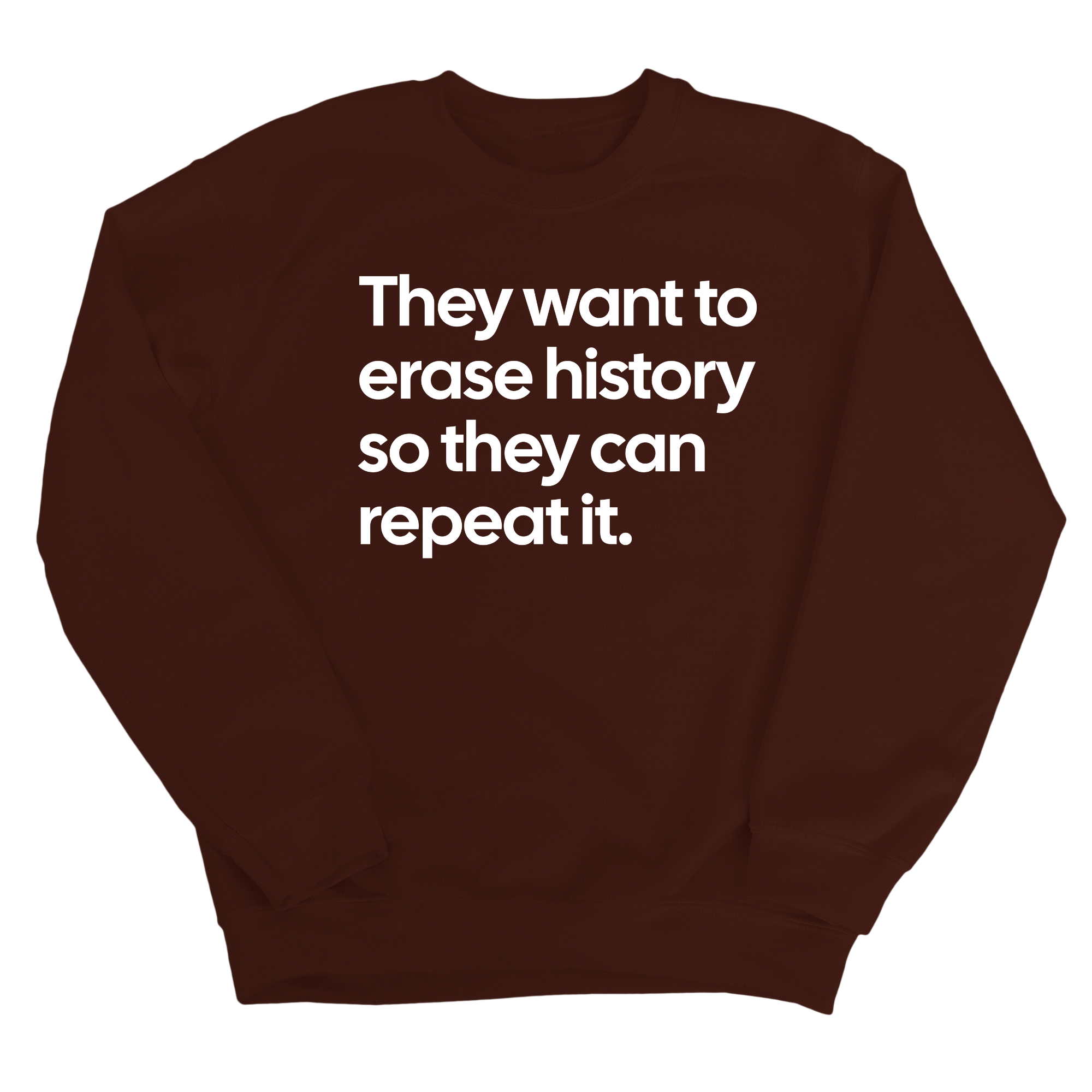 They Want to Erase History So They Can Repeat It Unisex Sweatshirt-Sweatshirt-The Original God Ain't Petty But I Am