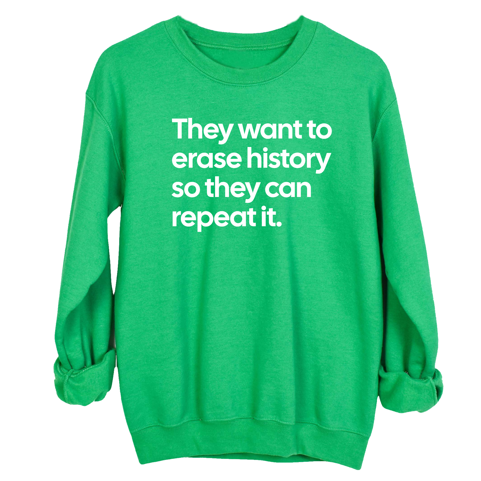 They Want to Erase History So They Can Repeat It Unisex Sweatshirt-Sweatshirt-The Original God Ain't Petty But I Am