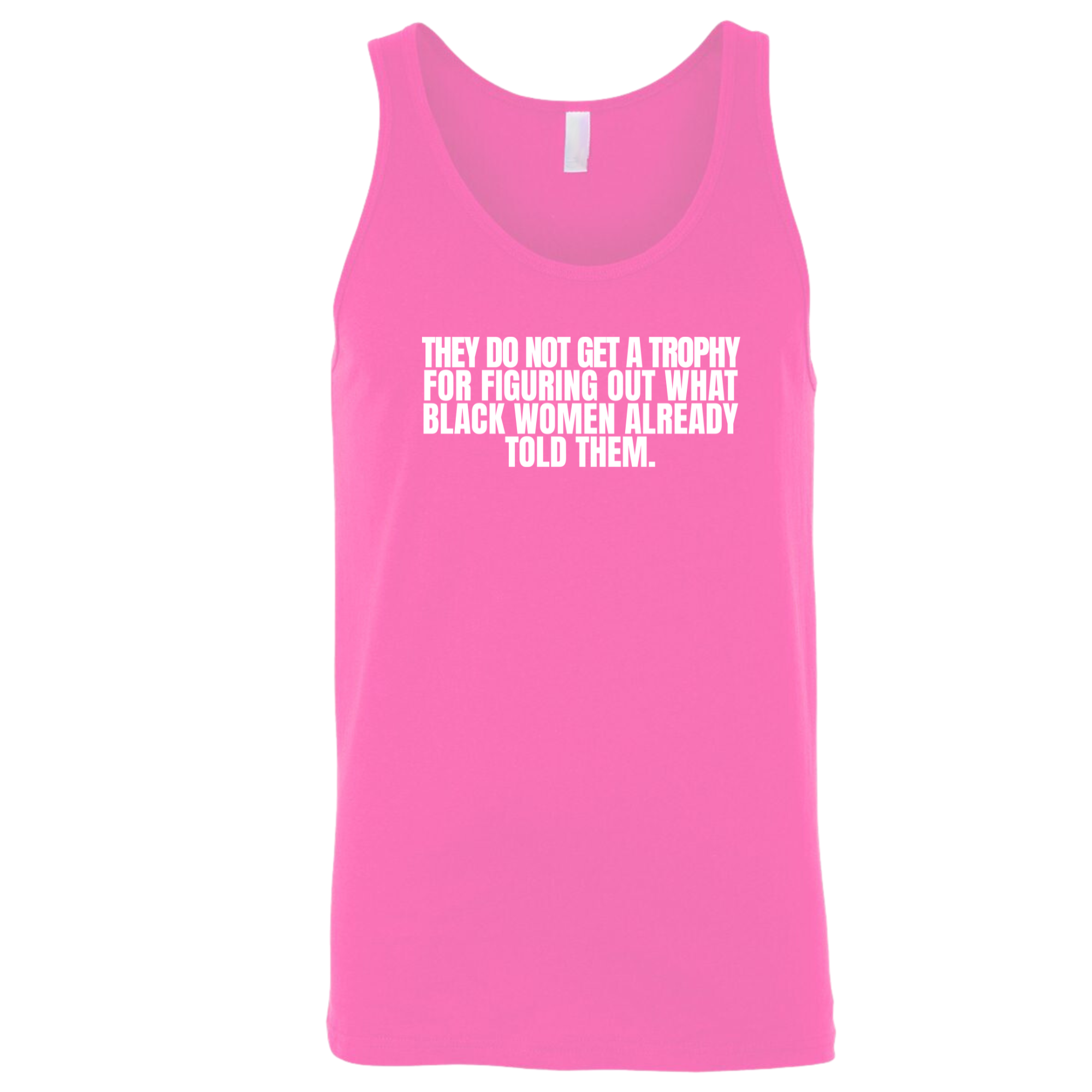 They do not get a trophy for figuring out what Black Women already told them Unisex Tank Top-T-Shirt-The Original God Ain't Petty But I Am