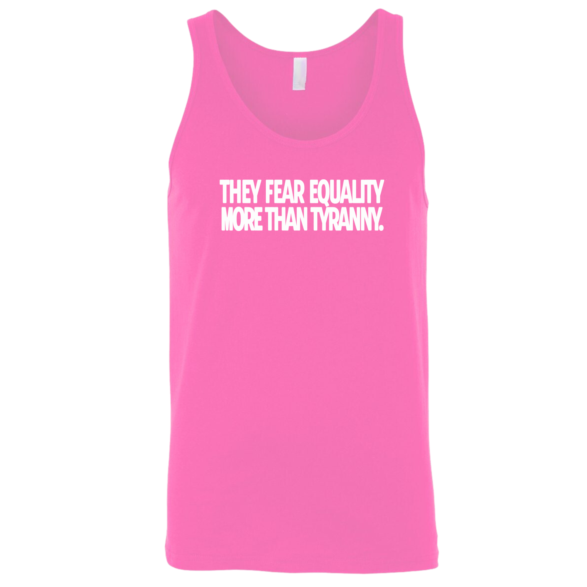 They fear Equality more than Tyranny Unisex Tank Top-T-Shirt-The Original God Ain't Petty But I Am