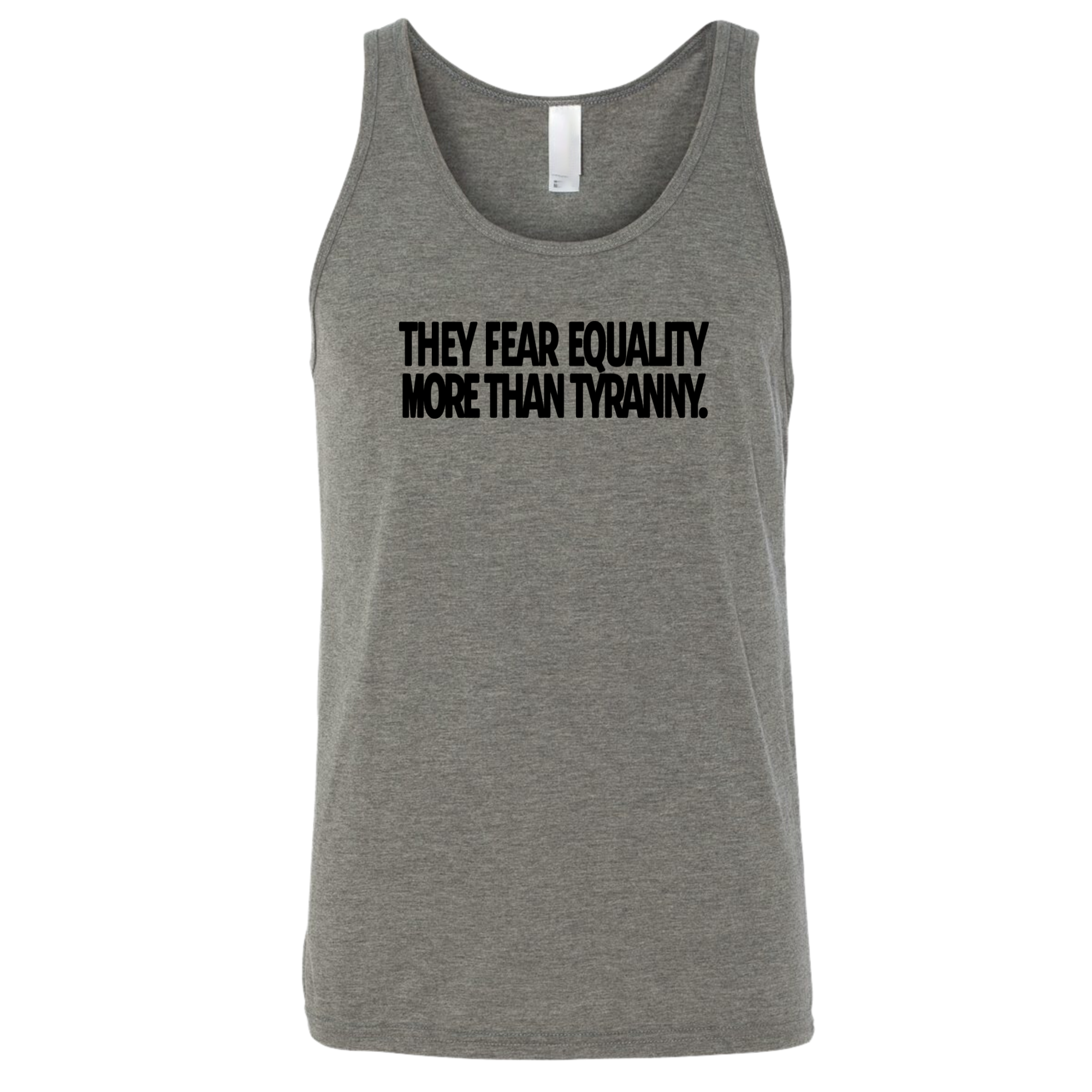 They fear Equality more than Tyranny Unisex Tank Top-T-Shirt-The Original God Ain't Petty But I Am