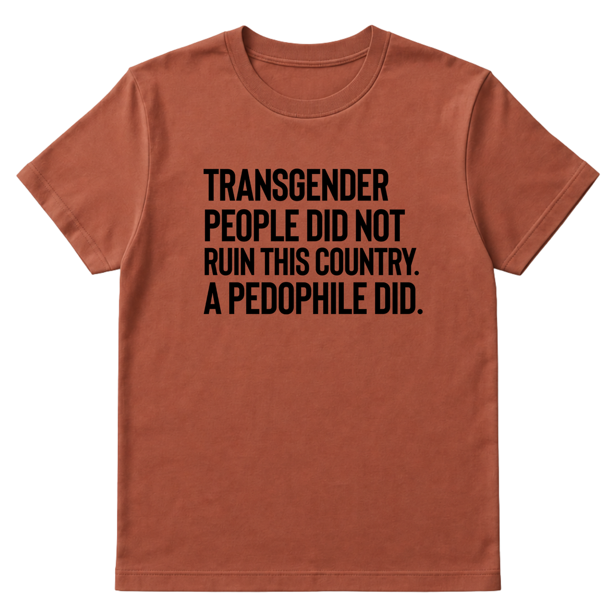 Transgender People Did Not Ruin This Country. A Pedophile Did Unisex Tee-T-Shirt-The Original God Ain't Petty But I Am