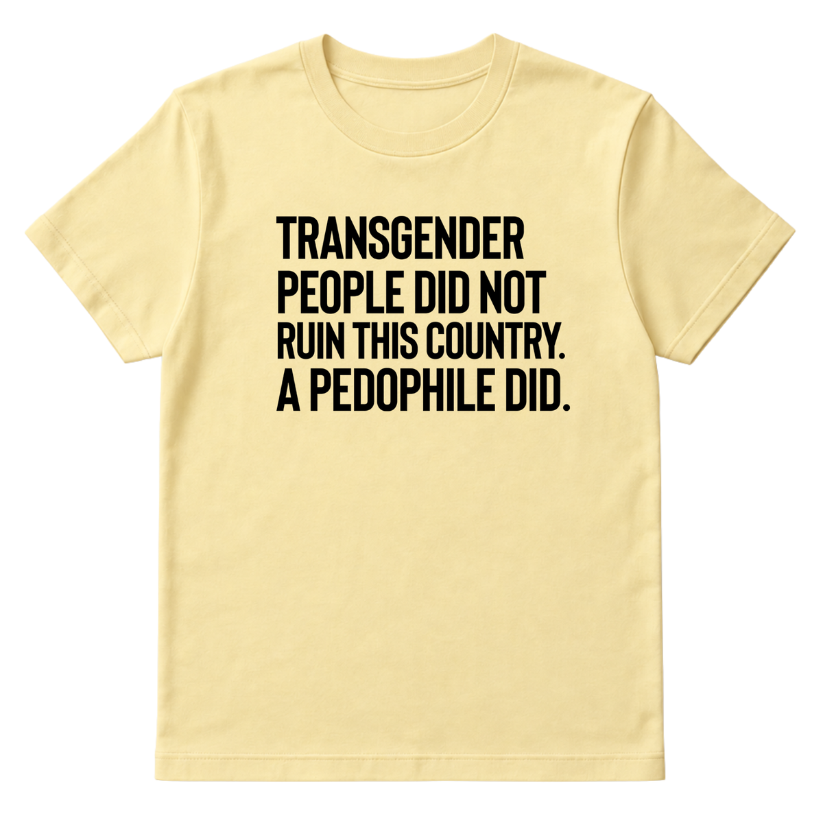 Transgender People Did Not Ruin This Country. A Pedophile Did Unisex Tee