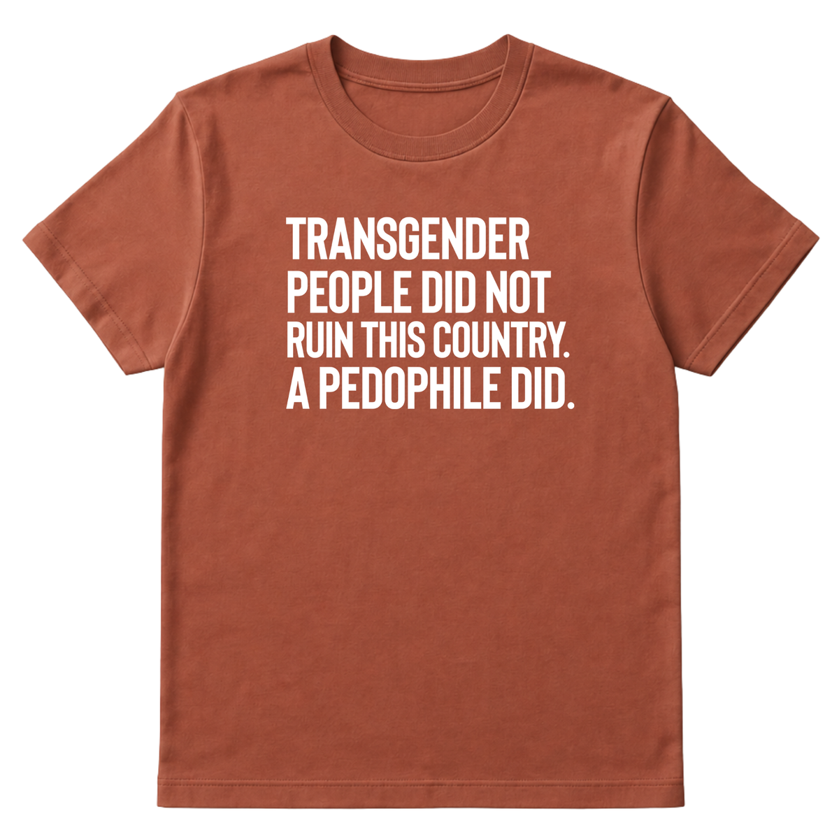 Transgender People Did Not Ruin This Country. A Pedophile Did Unisex Tee