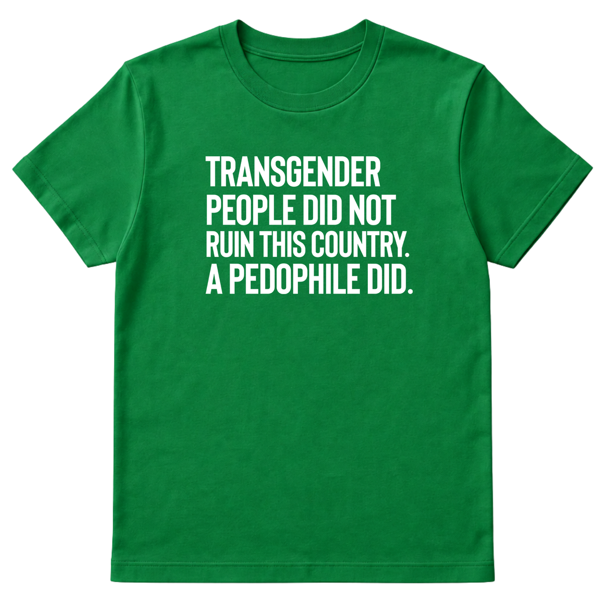 Transgender People Did Not Ruin This Country. A Pedophile Did Unisex Tee
