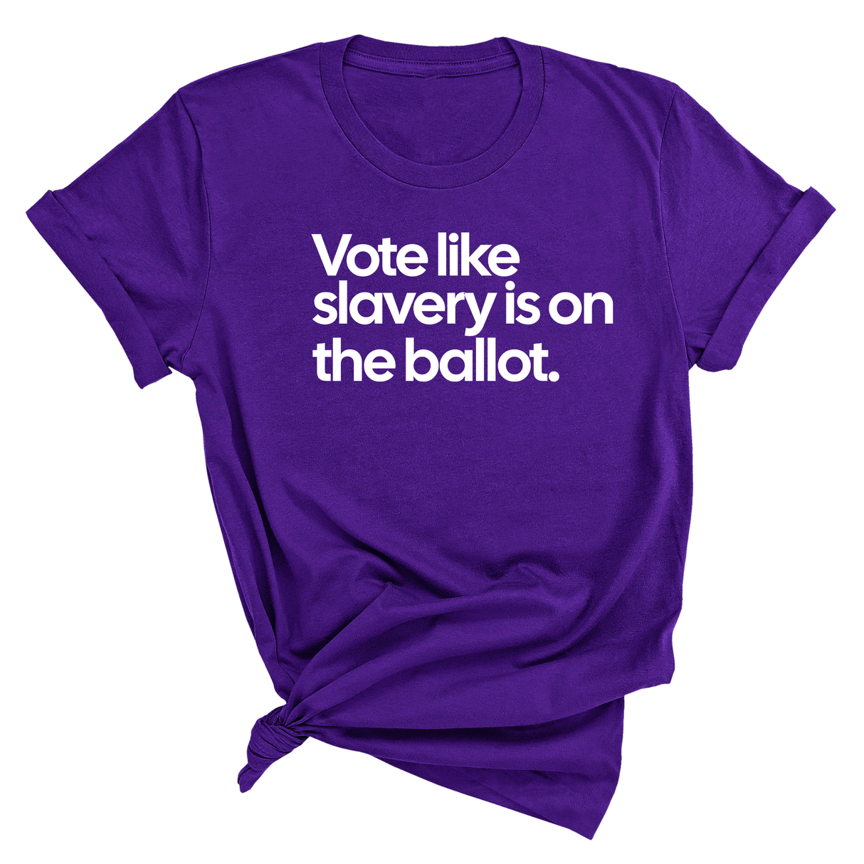 Vote Like Slavery Is on the Ballot Unisex Tee-T-Shirt-The Original God Ain't Petty But I Am