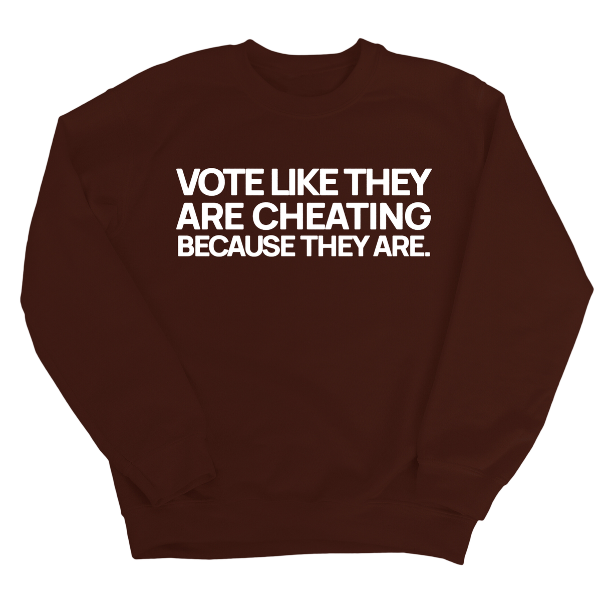 Vote like they are cheating because they are Unisex Sweatshirt-Sweatshirt-The Original God Ain't Petty But I Am