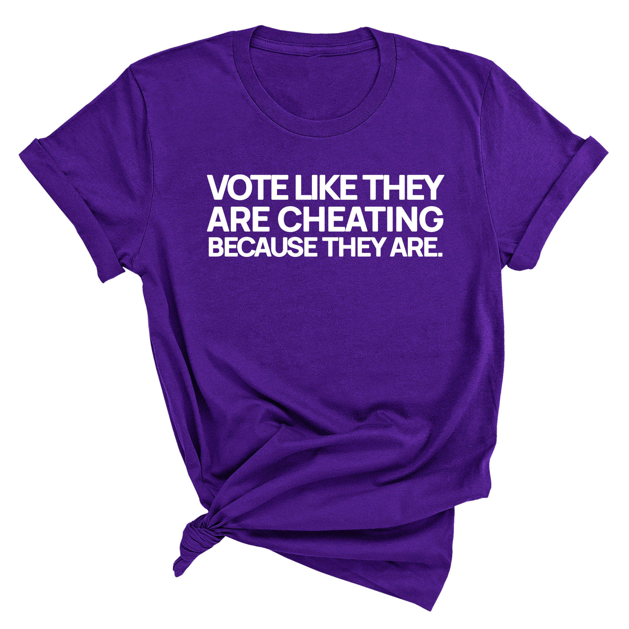 Vote like they are cheating because they are Unisex Tee-T-Shirt-The Original God Ain't Petty But I Am