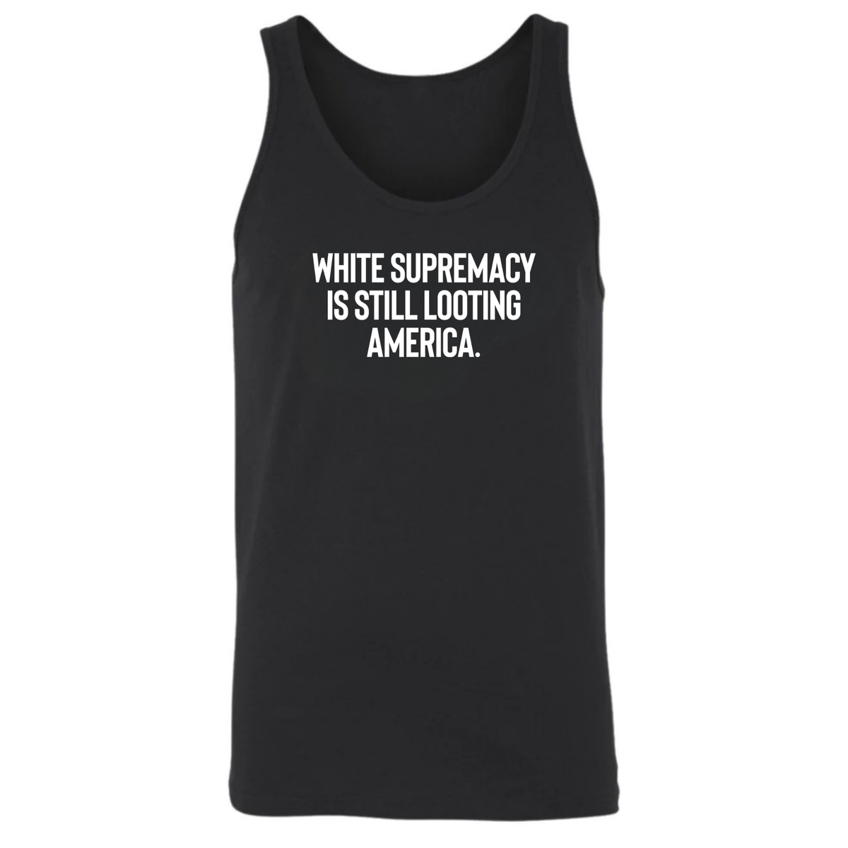 White Supremacy Is Still Looting America Unisex Tank Top-T-Shirt-The Original God Ain't Petty But I Am
