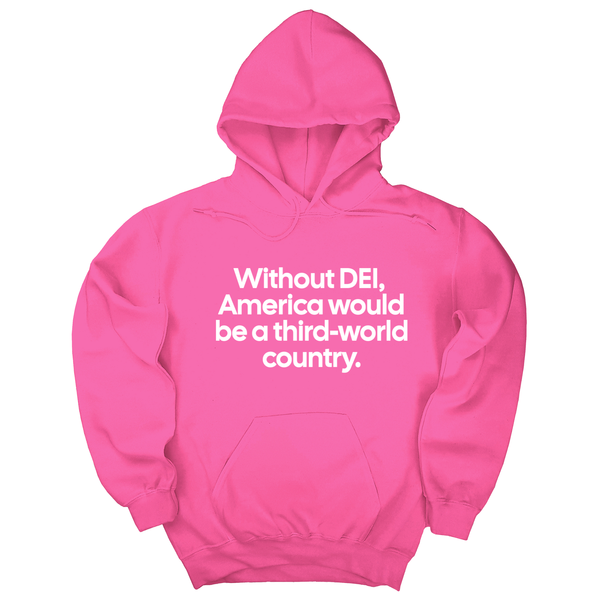 Without DEI, America Would Be a Third-World Country Unisex Hoodie-Hoodie-The Original God Ain't Petty But I Am