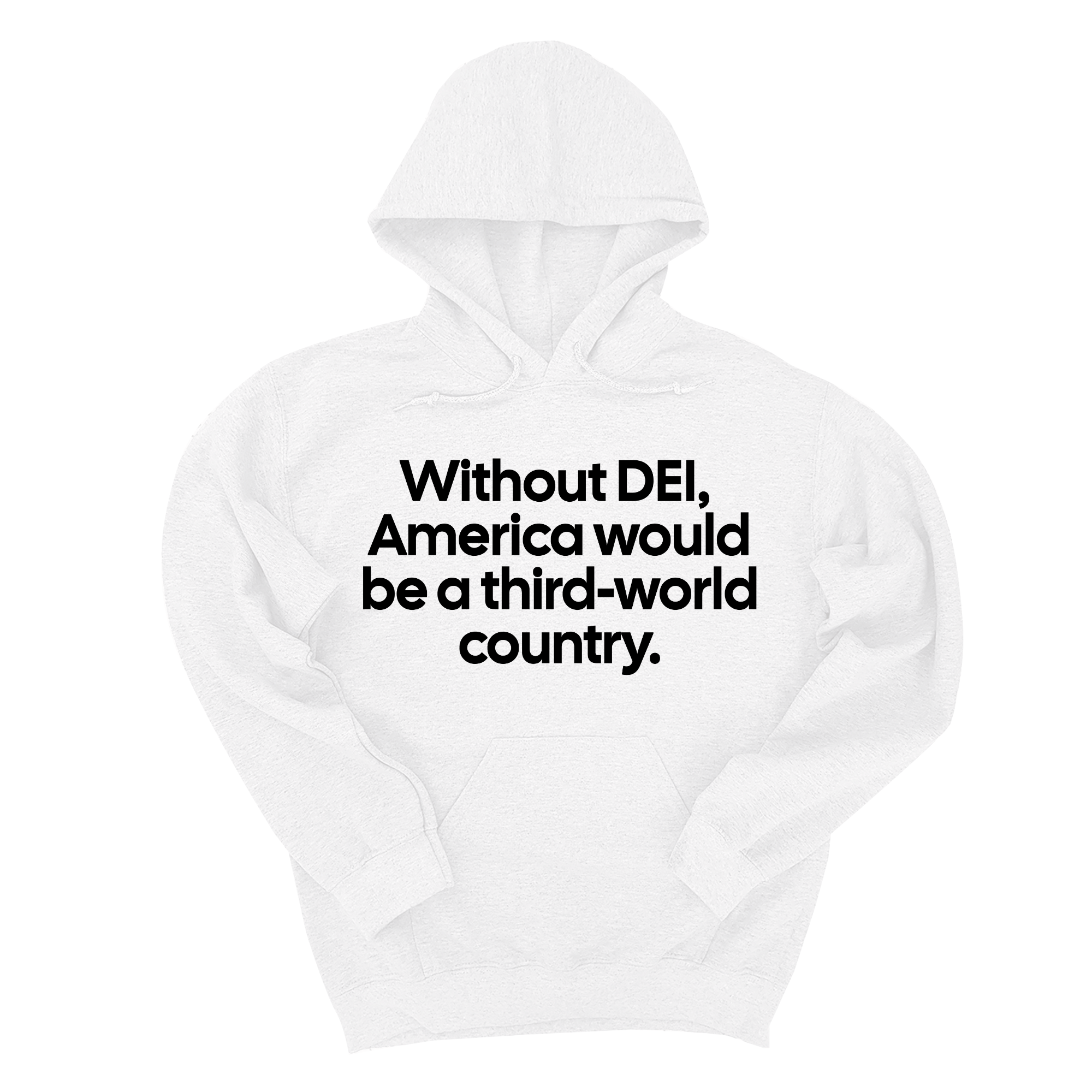 Without DEI, America Would Be a Third-World Country Unisex Hoodie-Hoodie-The Original God Ain't Petty But I Am