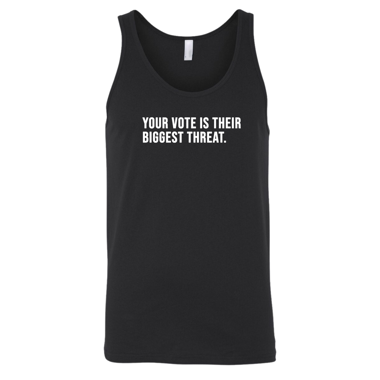 Your vote is their biggest threat Unisex Tank Top-T-Shirt-The Original God Ain't Petty But I Am