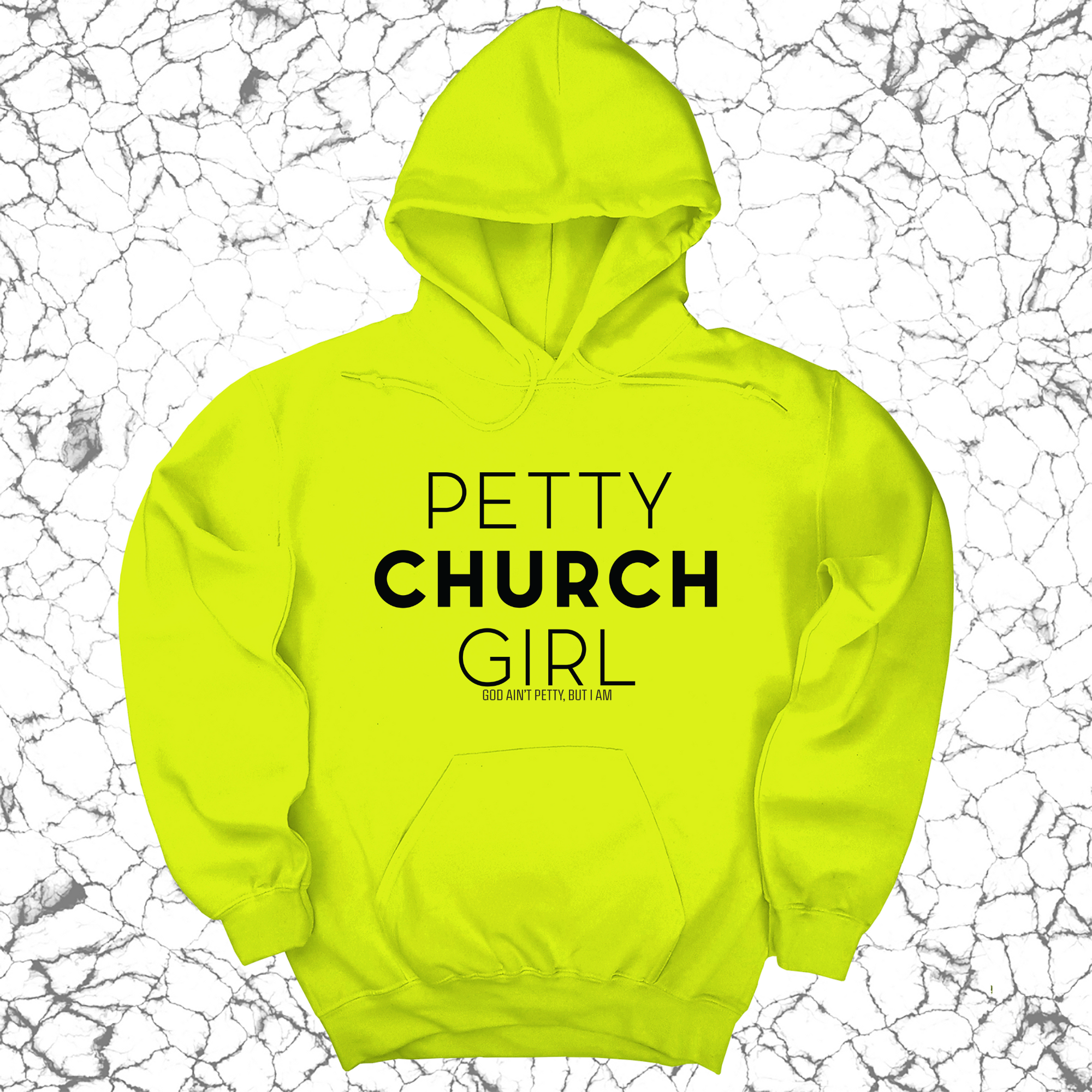 Petty Church Girl Unisex Hoodie-Hoodie-The Original God Ain't Petty But I Am