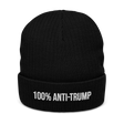 100 Percent Anti-Trump Beanie (Black)-Beanie-The Original God Ain't Petty But I Am