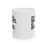 Democracy Needs Participants, Not Spectators Mug 11oz (White & Black)