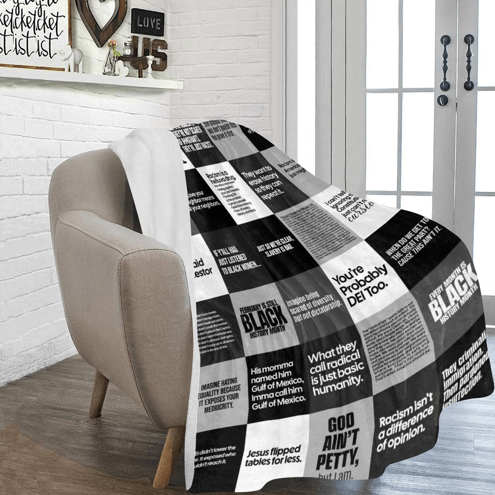 2025 Petty Quilt Blanket 60 inches by 80 inches-Blanket-The Original God Ain't Petty But I Am