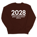 2028 Someone Who Actually Gives a Damn About All of Us Unisex Sweatshirt-Sweatshirt-The Original God Ain't Petty But I Am