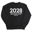 2028 Someone Who Actually Gives a Damn About All of Us Unisex Sweatshirt-Sweatshirt-The Original God Ain't Petty But I Am