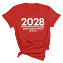 2028 Someone Who Actually Gives a Damn About All of Us Unisex Tee-T-Shirt-The Original God Ain't Petty But I Am
