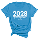 2028 Someone Who Actually Gives a Damn About All of Us Unisex Tee-T-Shirt-The Original God Ain't Petty But I Am