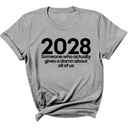 2028 Someone Who Actually Gives a Damn About All of Us Unisex Tee-T-Shirt-The Original God Ain't Petty But I Am