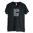 A Country that values Billionaires over Education is already Bankrupt *BLACK V-NECK* Unisex Tee-T-Shirt-The Original God Ain't Petty But I Am