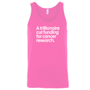 A trillionaire cut funding for cancer research Unisex Tank Top-T-Shirt-The Original God Ain't Petty But I Am