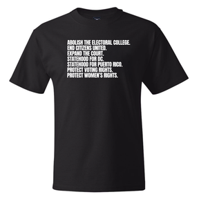 Abolish The Electoral College *BLACK TALL TEE* Unisex Tee-T-Shirt-The Original God Ain't Petty But I Am