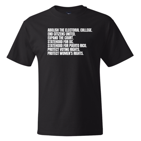 Abolish The Electoral College *BLACK TALL TEE* Unisex Tee-T-Shirt-The Original God Ain't Petty But I Am