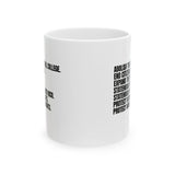 Abolish The Electoral College Mug 11oz (White & Black)-Mug-The Original God Ain't Petty But I Am