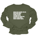 Abolish The Electoral College Unisex Long Sleeved Tee-Long Sleeved T-Shirt-The Original God Ain't Petty But I Am