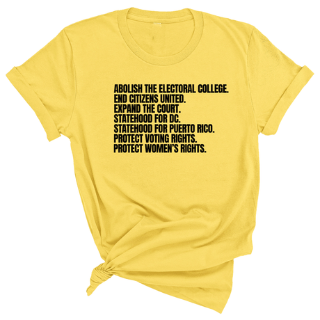 Abolish The Electoral College Unisex Tee-T-Shirt-The Original God Ain't Petty But I Am