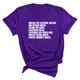 Abolish The Electoral College Unisex Tee-T-Shirt-The Original God Ain't Petty But I Am