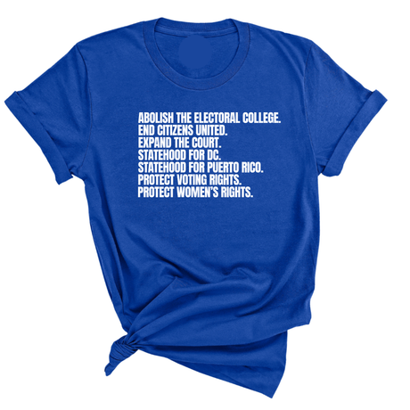 Abolish The Electoral College Unisex Tee-T-Shirt-The Original God Ain't Petty But I Am