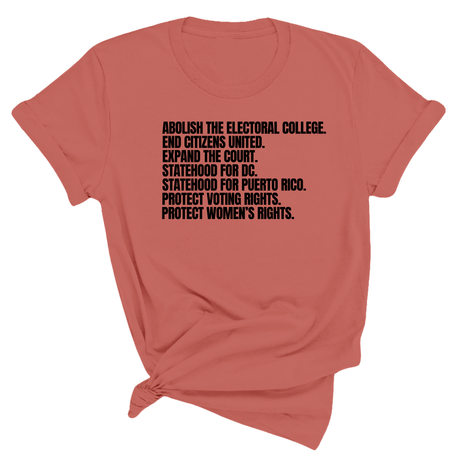 Abolish The Electoral College Unisex Tee-T-Shirt-The Original God Ain't Petty But I Am