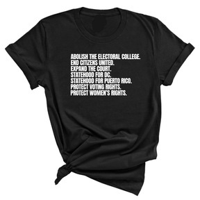 Abolish The Electoral College Unisex Tee-T-Shirt-The Original God Ain't Petty But I Am