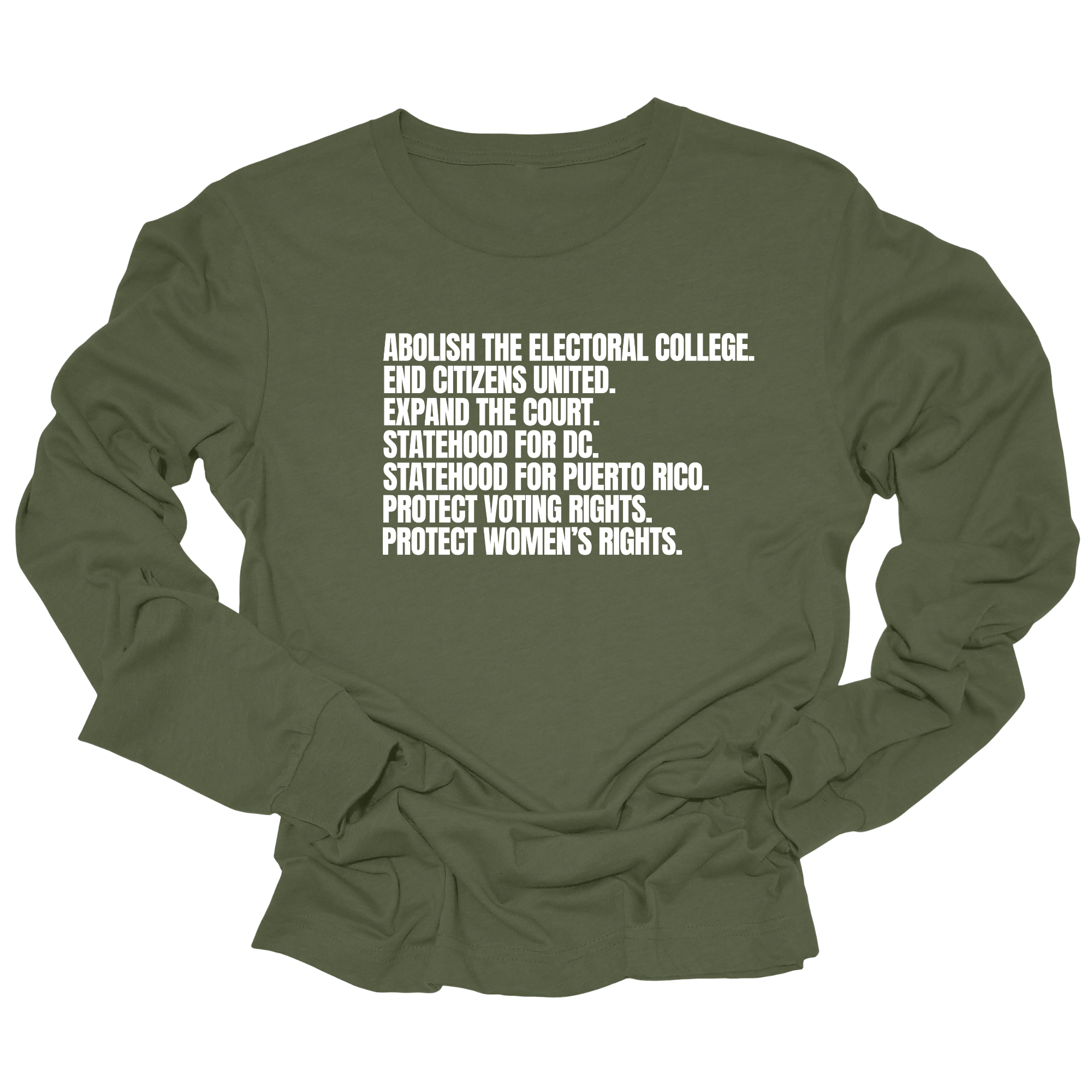 Abolish The Electoral College Unisex Long Sleeved Tee