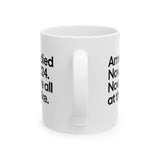 America Died Nov. 5, 2024. Now We’re All at the Wake Mug 11oz (White & Black)-Mug-The Original God Ain't Petty But I Am