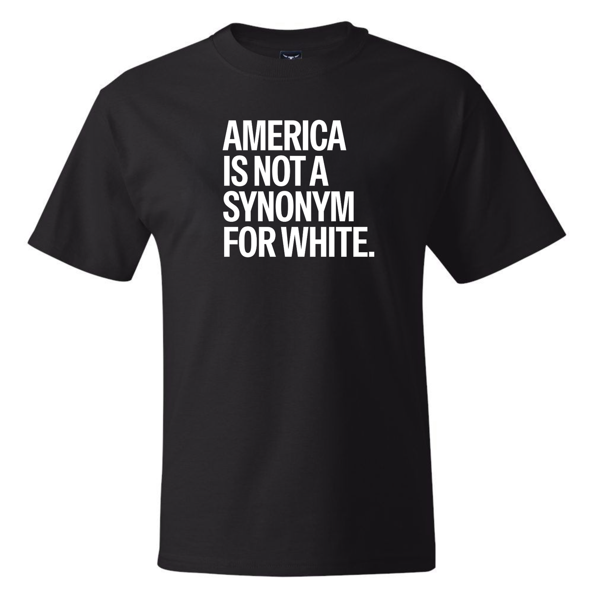 America Is Not a Synonym for White *BLACK TALL TEE* Unisex Tee-T-Shirt-The Original God Ain't Petty But I Am