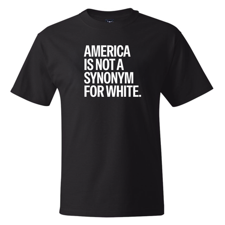 America Is Not a Synonym for White *BLACK TALL TEE* Unisex Tee-T-Shirt-The Original God Ain't Petty But I Am