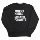 America Is Not a Synonym for White Unisex Sweatshirt-Sweatshirt-The Original God Ain't Petty But I Am